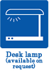 Desk lamp (available on request)