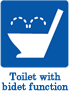 Toilet with bidet function