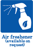 Air freshener (available on request)