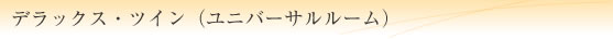 デラックス・ツイン（ユニバーサルルーム）